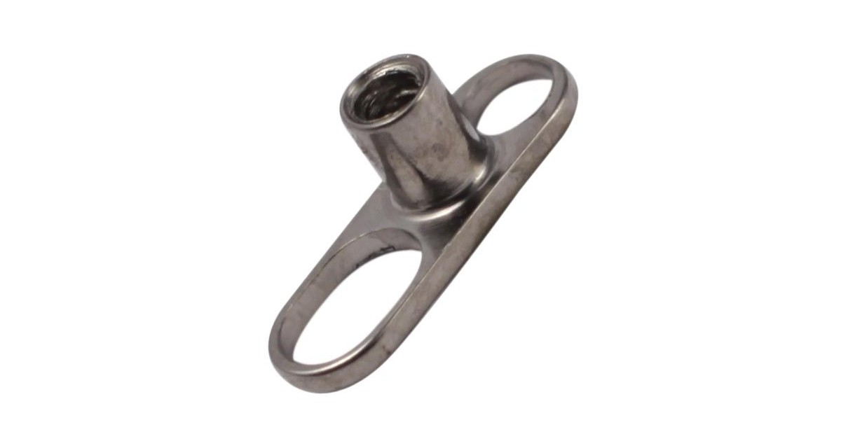 Titanium Dermal Anchor 2,0mm 2 Holes Titanium Dermal Anchor 2,0mm 2 Holes