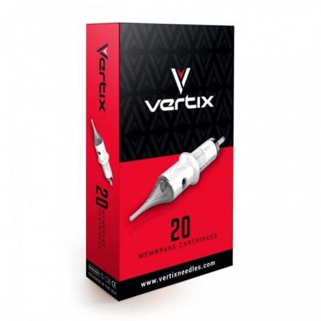 Vertix Cartridges 20pcs 0.30mm Round Shader Medium Taper Needle Size 07