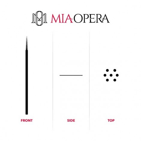 Miaopera Disposable Microblading Blades 10pcs Round Shader