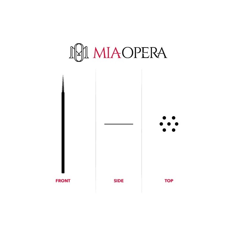 Miaopera Disposable Microblading Blades 10pcs Round Shader