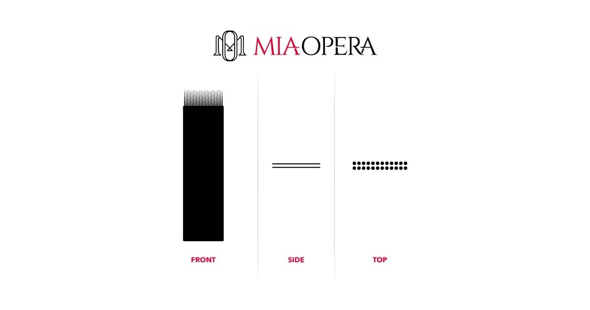 Miaopera Disposable Microblading Blades 10pcs Double Flat Miaopera Disposable Microblading Blades 10pcs Double Flat