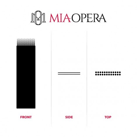 Miaopera Disposable Microblading Blades 10pcs Double Flat