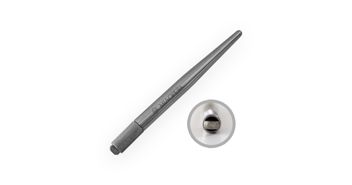 Miaopera Microblading Stainless Steel Holder Pen - Eccentric Miaopera Microblading Stainless Steel Holder Pen - Eccentric