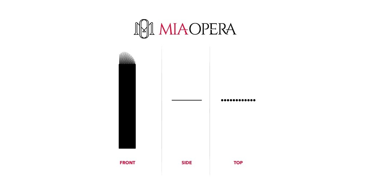Miaopera Disposable Microblading Blades 10pcs - 0,18mm Strokes Sv16 Miaopera Disposable Microblading Blades 10pcs - 0,18mm Strokes Sv16