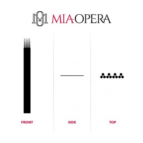 Miaopera Disposable Microblading Blades 10pcs - 0,30mm Quadruple Q3 (4x3)