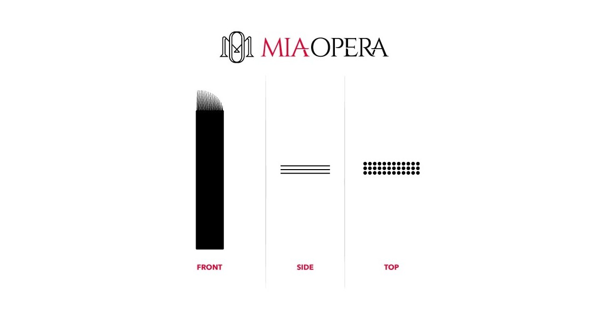 Miaopera Disposable Microblading Blades 10pcs - 0,30mm Microshading C03x15 Miaopera Disposable Microblading Blades 10pcs - 0,30mm Microshading C03x15