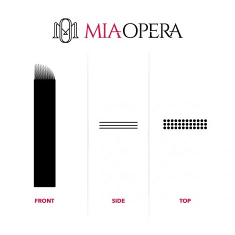 Miaopera Disposable Microblading Blades 10pcs - 0,30mm Microshading C03x15