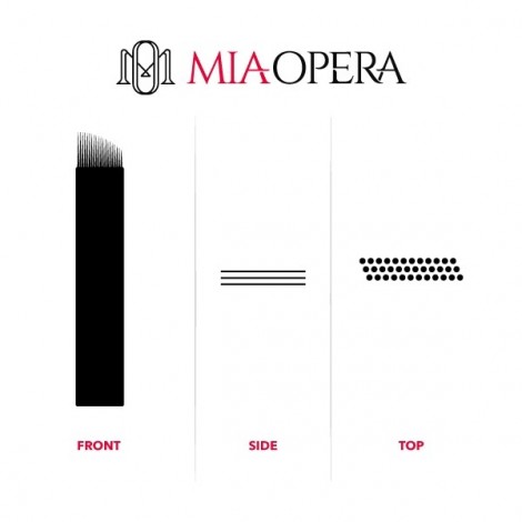 Miaopera Disposable Microblading Blades 10pcs - 0,30mm Pixel P15
