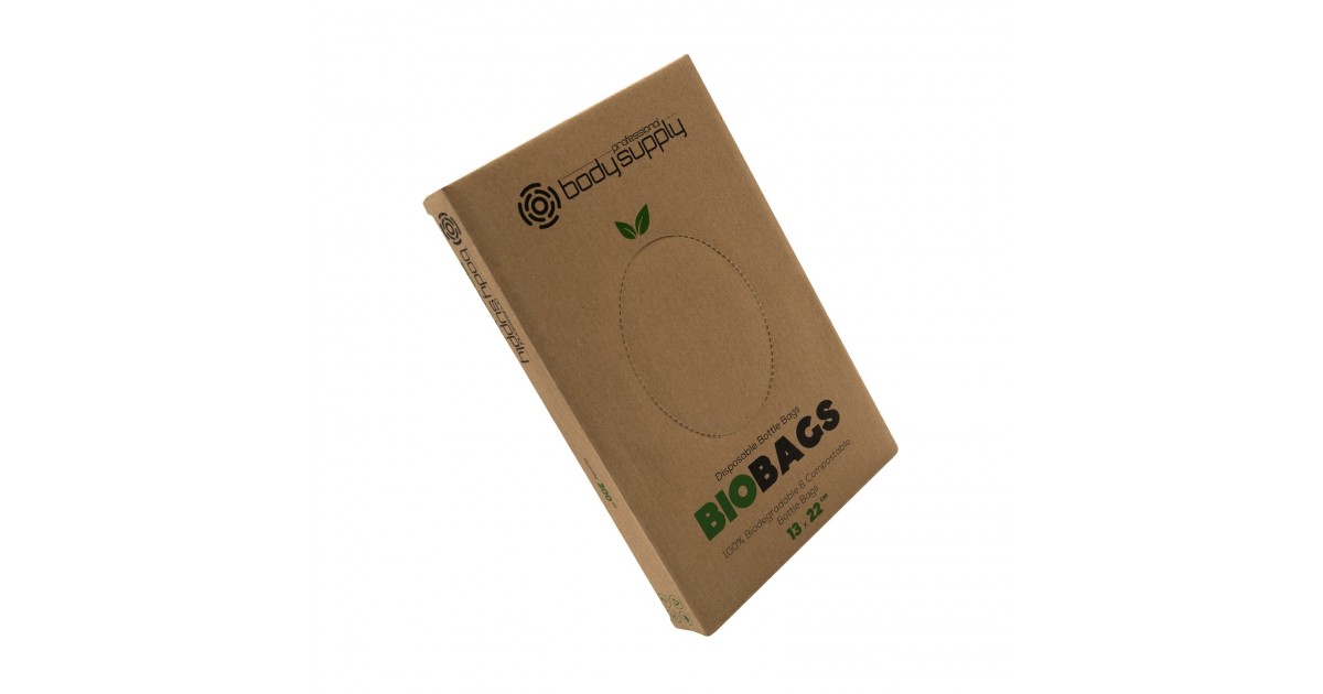 Bodysupply Biodegradable Bottle Bagss 200pcs - 13x22cm