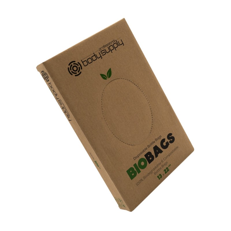 Bodysupply Biodegradable Bottle Bagss 200pcs - 13x22cm