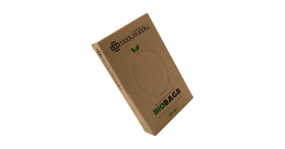 Bodysupply Biodegradable Clipcord Sleeves 200pcs - 5,5x60cm