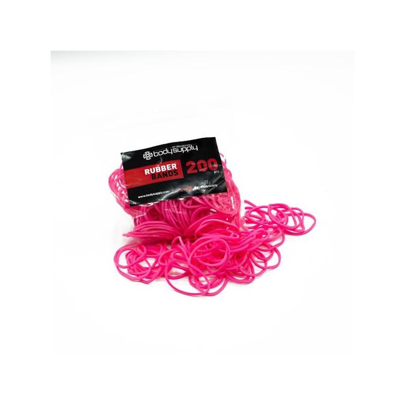 Bodysupply Elastici Colorati 200pcs - Rosa