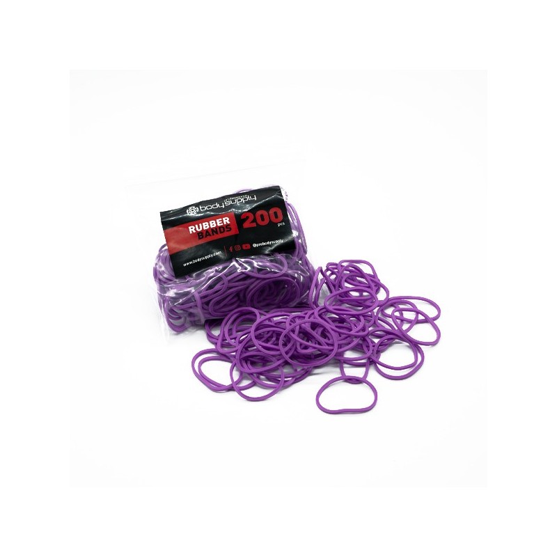 Bodysupply Elastici Colorati 200pcs - Viola