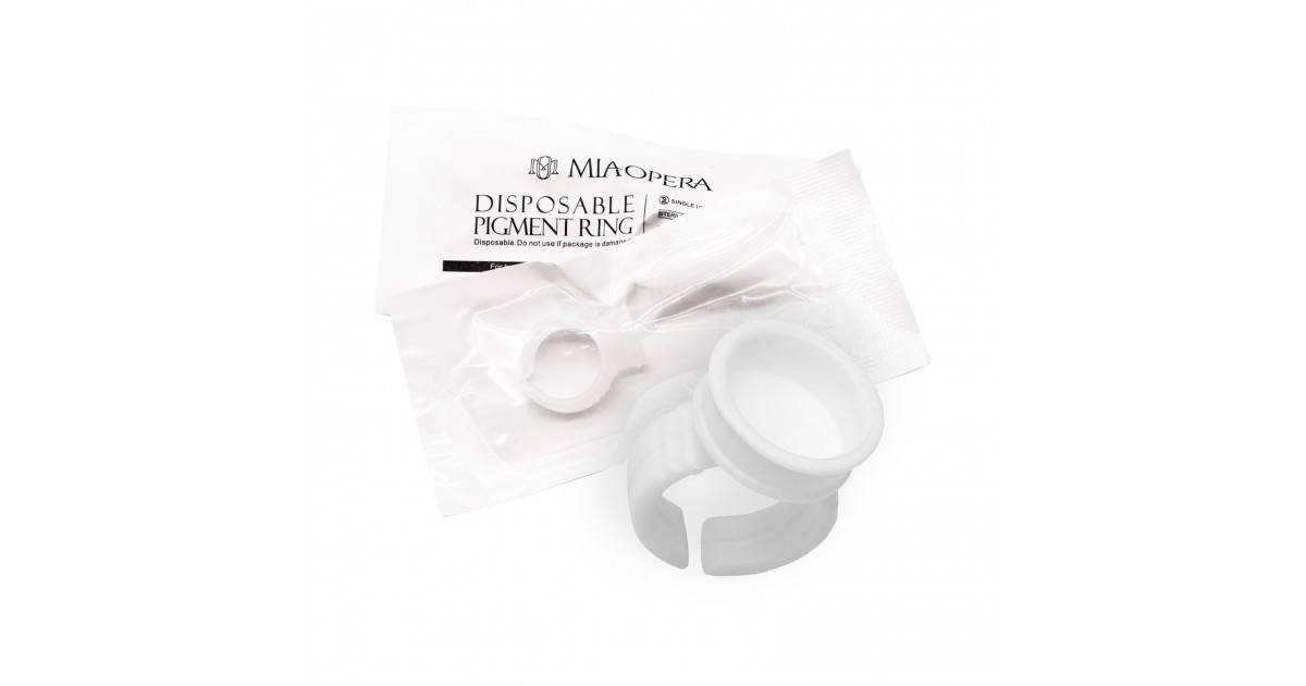 Miaopera Sterile Plastic Pigment Ring 10pcs