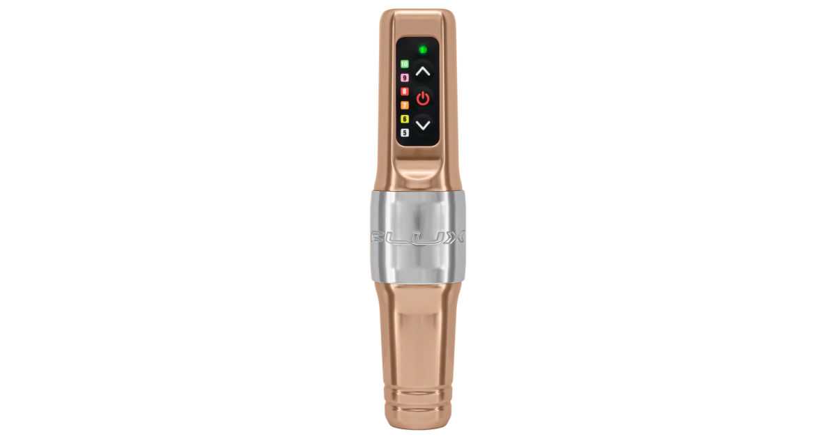 Spektra Flux Mini Wireless Tattoo Machine - Champagne Gold