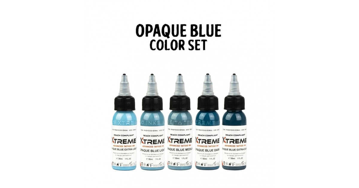 XTreme Ink 5x30ml - OPAQUE BLUE SET