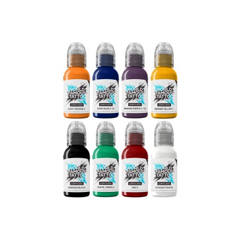 World Famous Limitless 8x30ml - Primary Colours Set 1