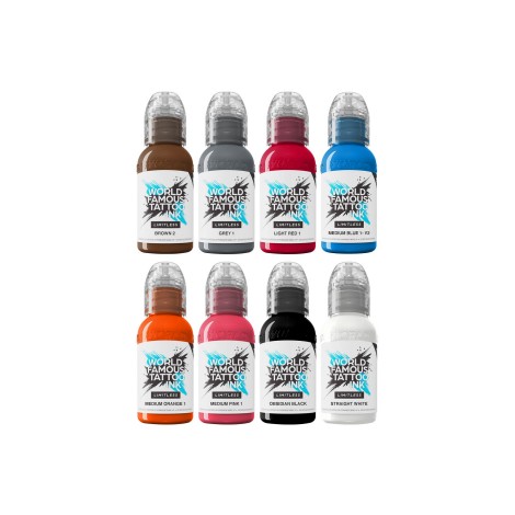 World Famous Limitless 8x30ml - Primary Colours Set 2