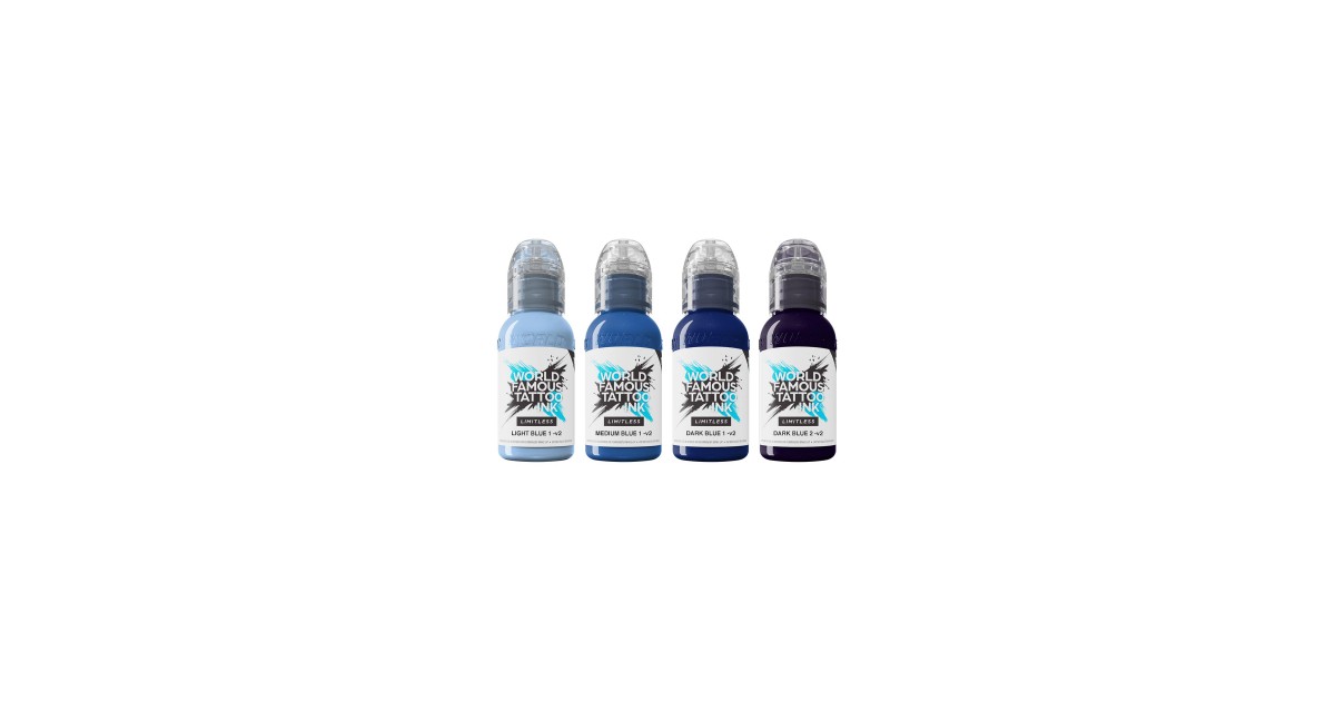 World Famous Limitless 4x30ml - Shades of Blue Collection Set World Famous Limitless 4x30ml - Shades of Blue Collection Set