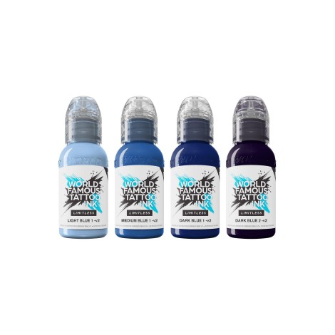 World Famous Limitless 4x30ml - Shades of Blue Collection Set