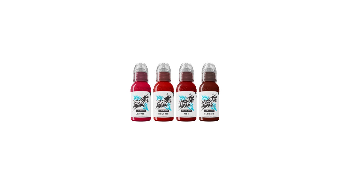 World Famous Limitless 4x30ml - Shades of Red Collection Set