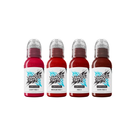 World Famous Limitless 4x30ml - Shades of Red Collection Set