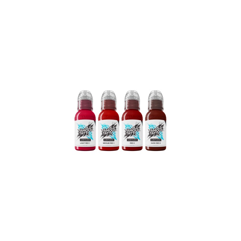 World Famous Limitless 4x30ml - Shades of Red Collection Set