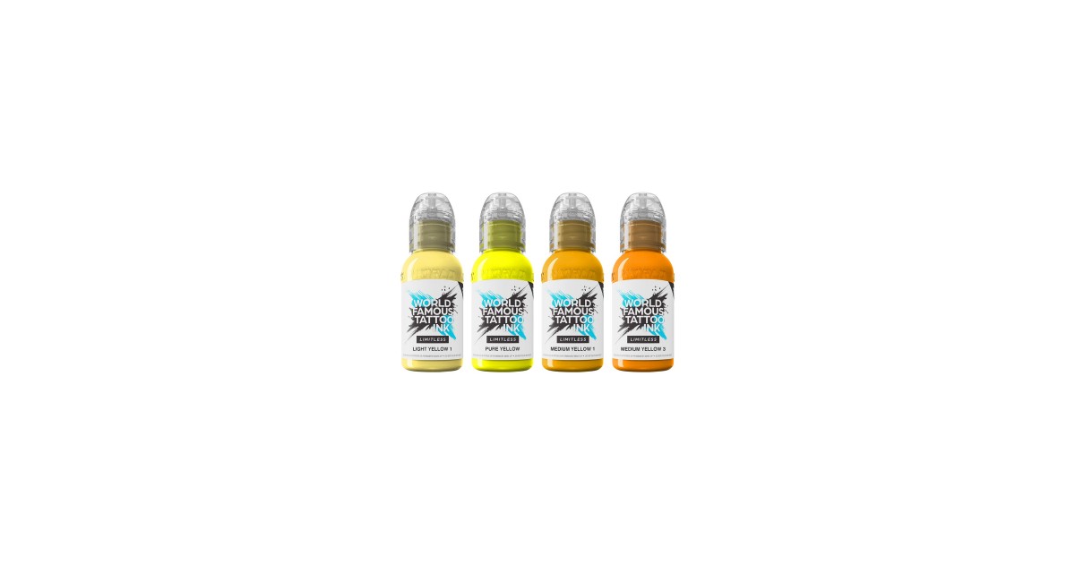 World Famous Limitless 4x30ml - Shades of Yellow Collection Set World Famous Limitless 4x30ml - Shades of Yellow Collection Set