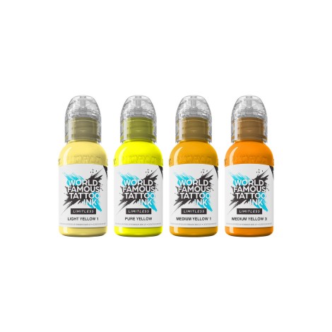 World Famous Limitless 4x30ml - Shades of Yellow Collection Set