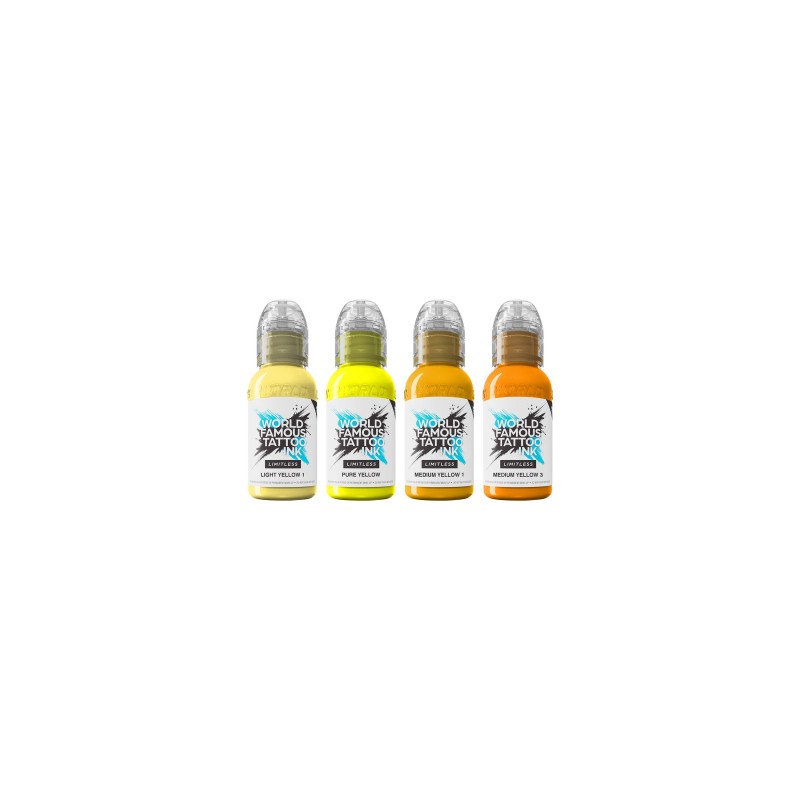 World Famous Limitless 4x30ml - Shades of Yellow Collection Set