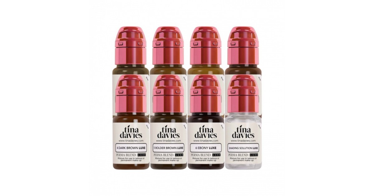 PermaBlend Luxe 8x15ml - Tina Davies' I Love Ink Eyebrow Collection Set PermaBlend Luxe 8x15ml - Tina Davies' I Love Ink Eyebrow Collection Set