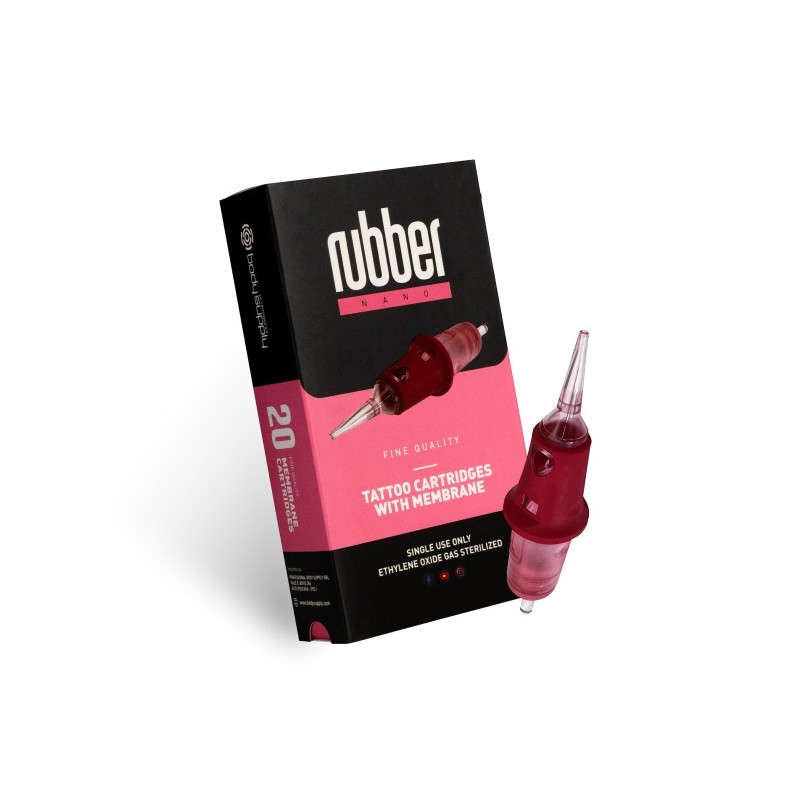 01RL BodySupply Rubber Nano Cartridges 20pcs