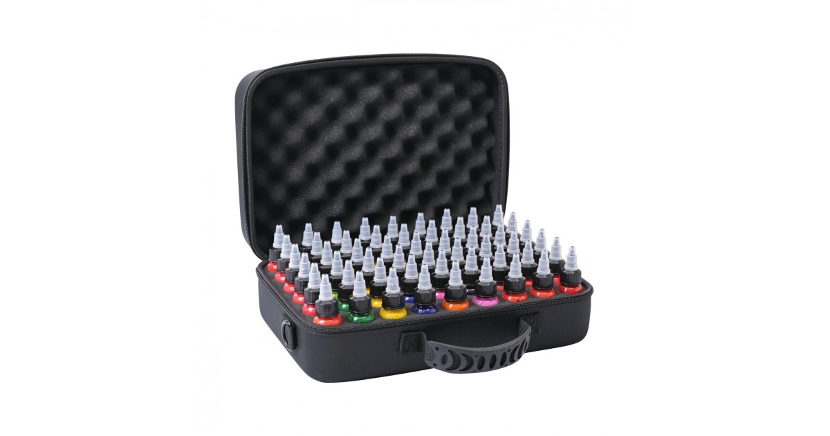 Tattoo Travel Ink Bottle Case for 54 bottles