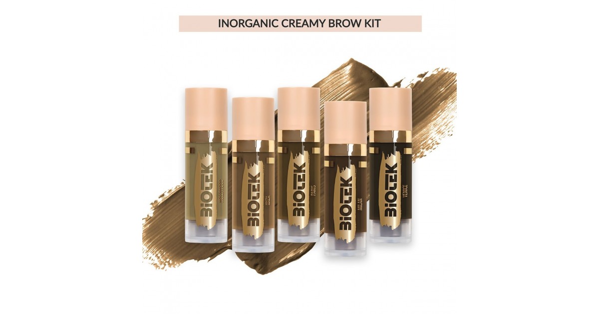 INORGANIC CREAMY BROW KIT - Biotek - 5x 7ml - Conforme REACH