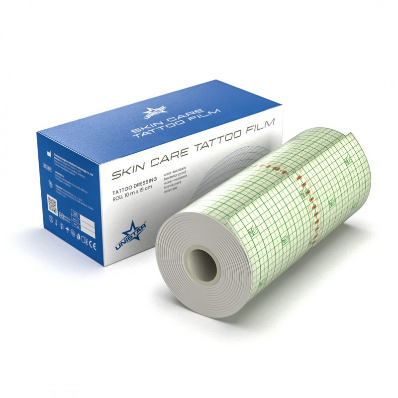 UNISTAR SKIN CARE TATTOO FILM ROTOLO - 10 M X 15 CM