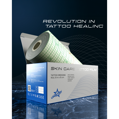 UNISTAR SKIN CARE TATTOO FILM ROTOLO - 10 M X 15 CM