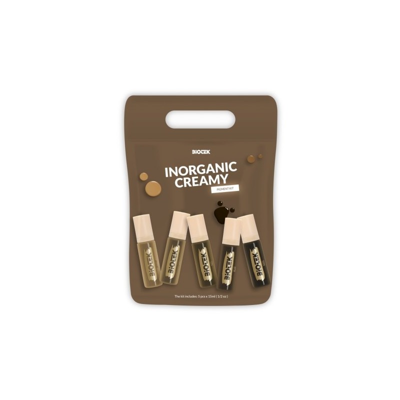 INORGANIC CREAMY BROW KIT - Biotek - 5x 15ml - Pigmenti PMU REACH