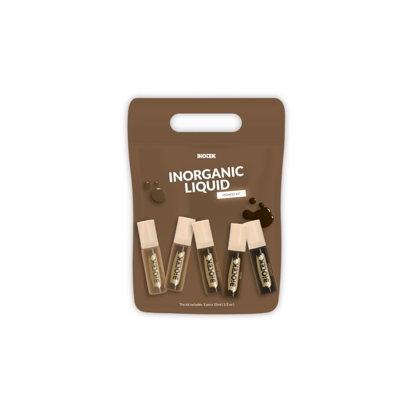 INORGANIC LIQUID BROW KIT - Biotek - 5x 15ml - Pigmenti PMU REACH
