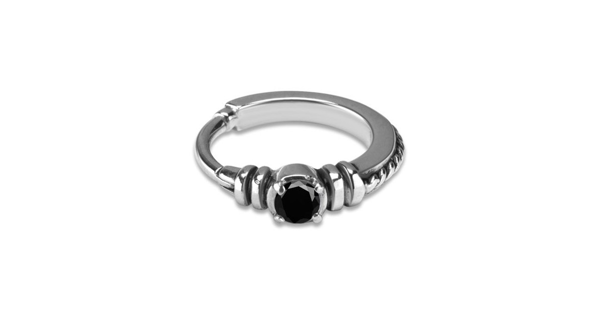 Hinged Ring W/zirconia Mod.18