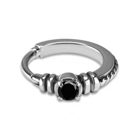 Hinged Ring W/zirconia Mod.18