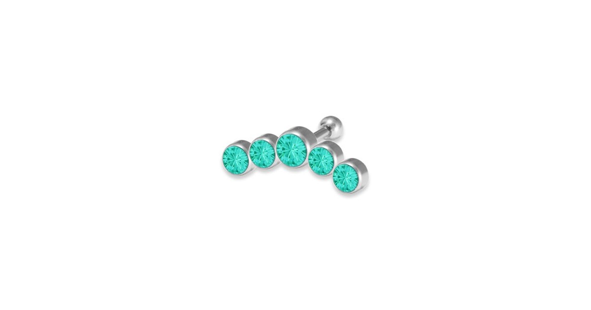 Jewelled 5 Disc 3-3-4-3-3mm Jewelled 5 Disc 3-3-4-3-3mm