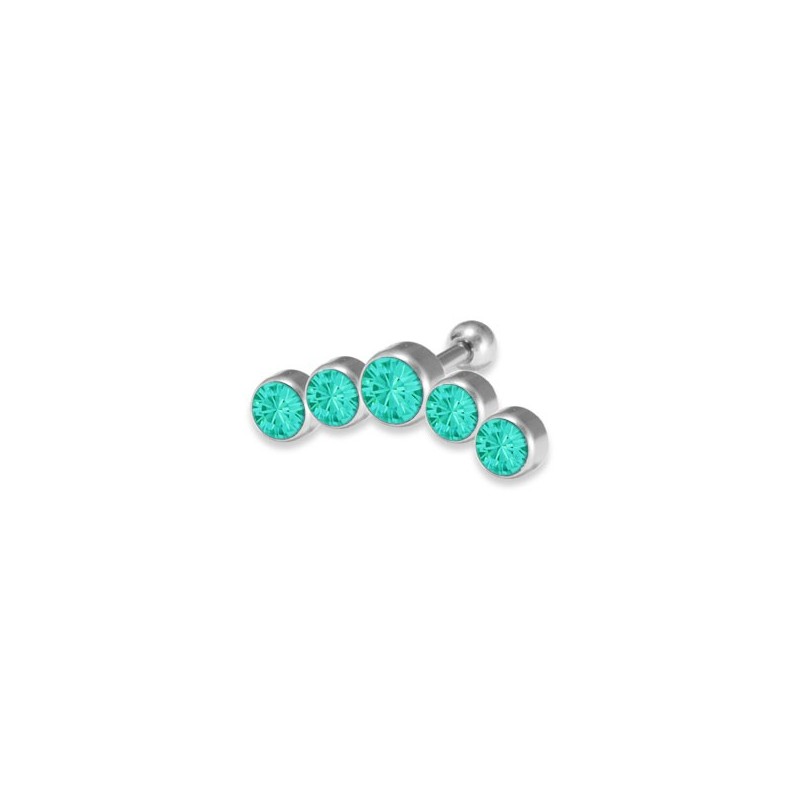 Jewelled 5 Disc 3-3-4-3-3mm