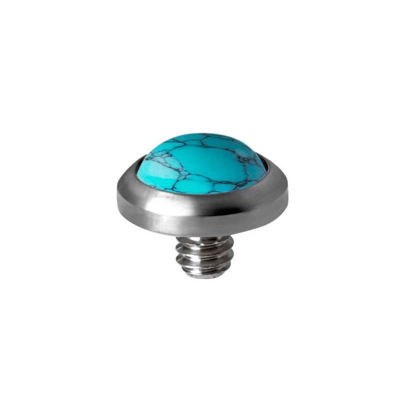 Tt Turquoise Stone Disc For Dermal