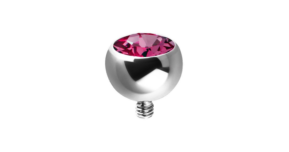 Micro Titanium Jewelled Ball For Internal Barbells