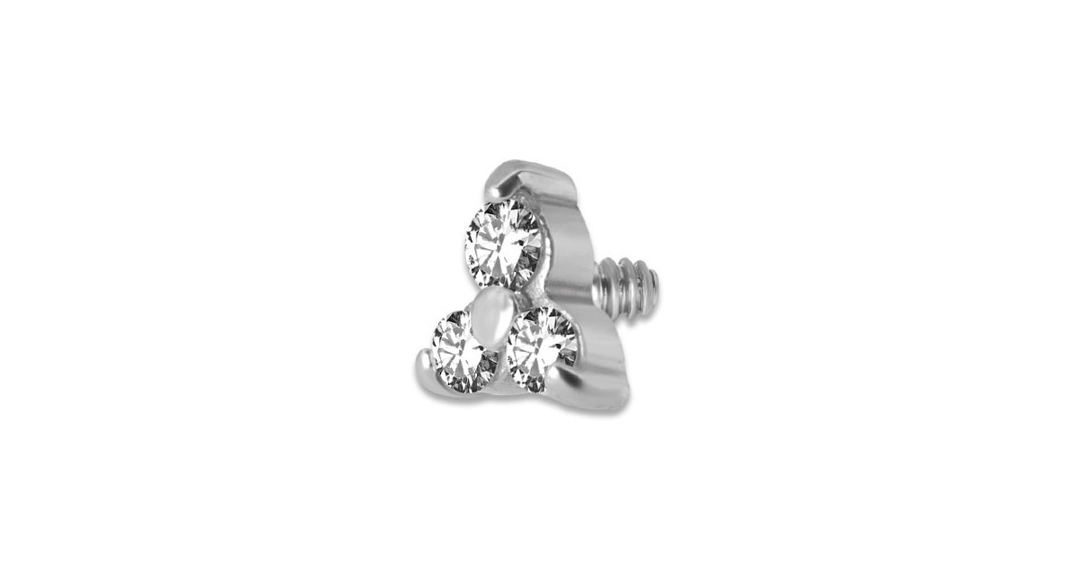 Steel 316 Trinity For Dermal Anchor Steel 316 Trinity For Dermal Anchor