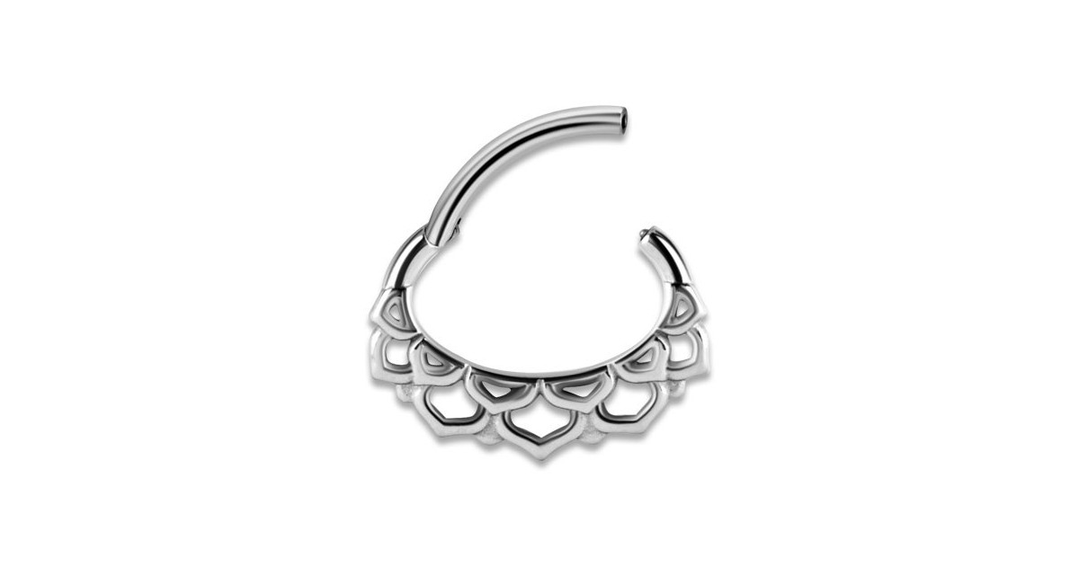 Hinged Septum & Daith Clickers 1,2x6mm Mod.6