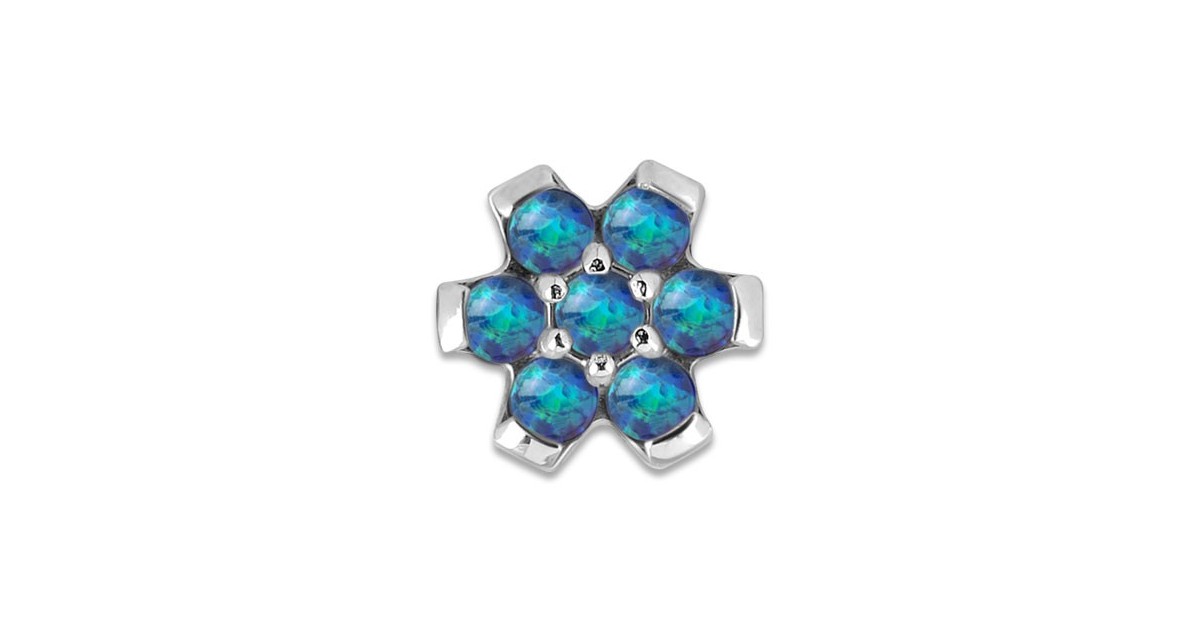 Steel 316 Synthetic Opal Flower Attachment Steel 316 Synthetic Opal Flower Attachment