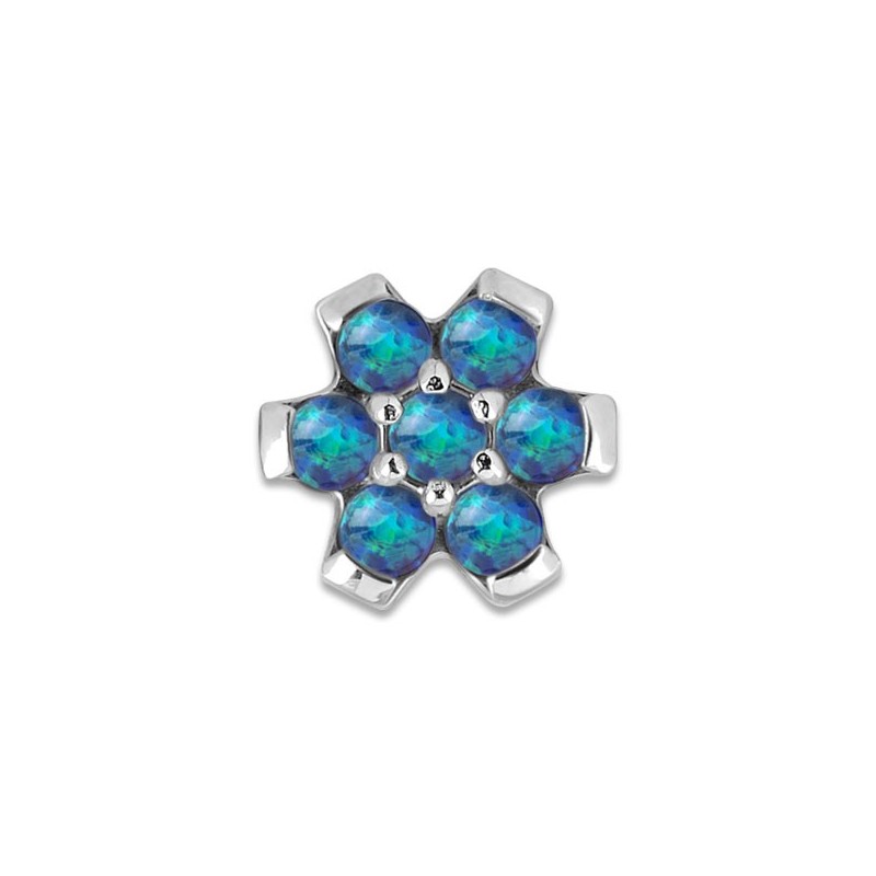 Steel 316 Synthetic Opal Flower Attachment