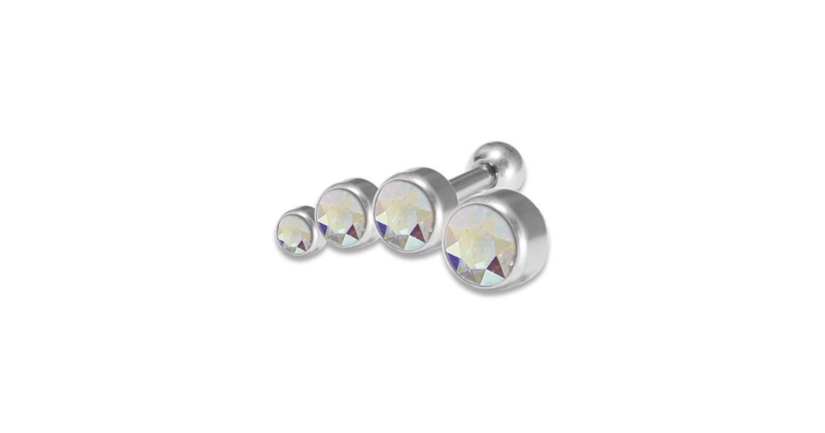 Jewelled Helix 5 Disc 3/4/5/6mm Left Jewelled Helix 5 Disc 3/4/5/6mm Left