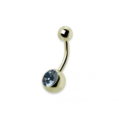 Zg 316 8mm Jewel Navel Barbells